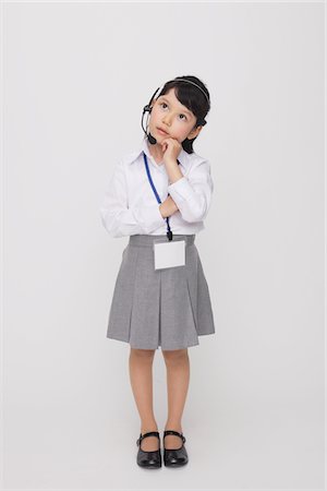 simsearch:614-09026973,k - Girl as Office Worker Dreaming Stock Photo - Rights-Managed, Code: 859-03806149