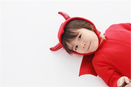 3 Year Boy Dressed Up As Devil Stock Photo - Rights-Managed, Code: 859-03806253