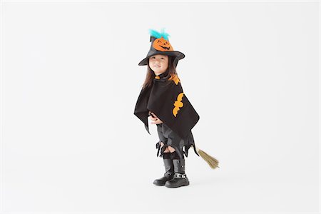 Girl Dressed Up As Witch Stock Photo - Rights-Managed, Code: 859-03806291