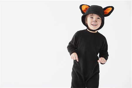 Boy Dressed As Cat Costume Stock Photo - Rights-Managed, Code: 859-03806316