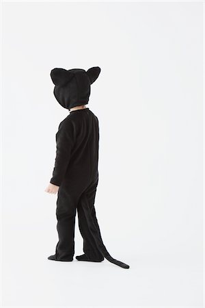 plaisanter - Garçon habillé en Costume de chat Photographie de stock - Rights-Managed, Code: 859-03806318