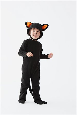 Boy Dressed As Cat Costume Fotografie stock - Rights-Managed, Codice: 859-03806313