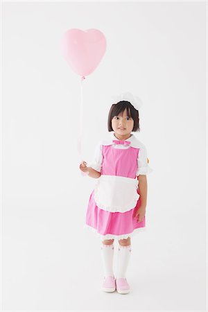 simsearch:859-03839444,k - Japanese Girl Holding Heart Shape Balloon Stock Photo - Rights-Managed, Code: 859-03806335