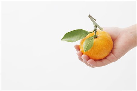 people with fruits cutout - Human Hands Holding Fresh Orange Stock Photo - Rights-Managed, Code: 859-03806338