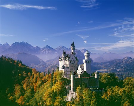 Château de Neuschwanstein, Allemagne Photographie de stock - Rights-Managed, Code: 859-03806573