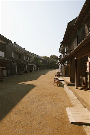 sign board japanese style - Street Of Japanese Old Merchant Stock Photo - Rights-Managed, Code: 859-03811321