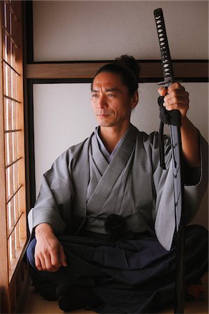 Japanese Samurai Stock Photo - Rights-Managed, Code: 859-03811367