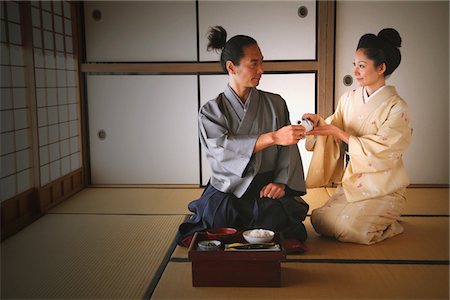 simsearch:859-03601300,k - Samurai Couple Fotografie stock - Rights-Managed, Codice: 859-03811375