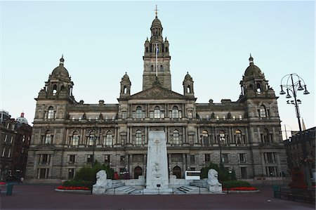 Glasgow Town hall,Scotland Fotografie stock - Rights-Managed, Codice: 859-03839166