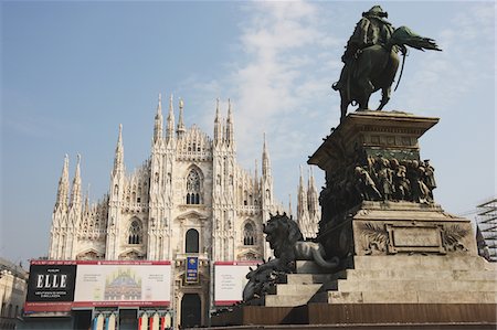 Cathédrale de Milan, Italie Photographie de stock - Rights-Managed, Code: 859-03839234