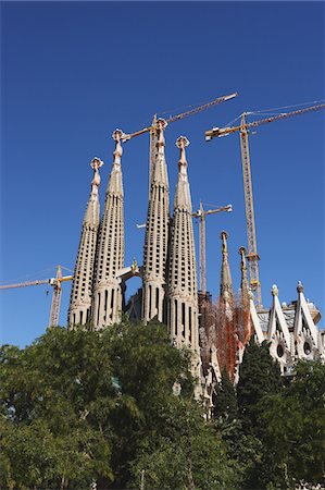 sagrada familia cathedral spain - Sagrada Familia,Barcelona Stock Photo - Rights-Managed, Code: 859-03839264