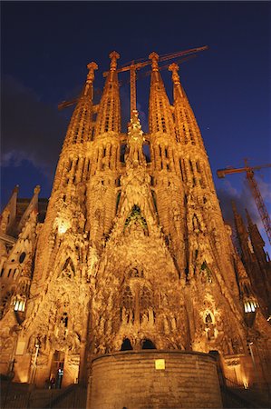 sagrada familia cathedral spain - Sagrada Familia,Barcelona Stock Photo - Rights-Managed, Code: 859-03839286