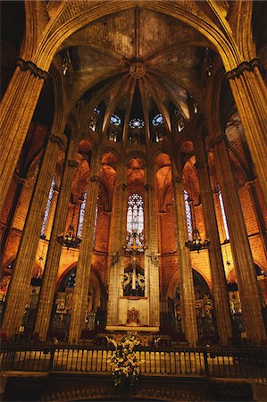 stained glass ceiling - Cathedral,Barcelona Stock Photo - Rights-Managed, Code: 859-03839280