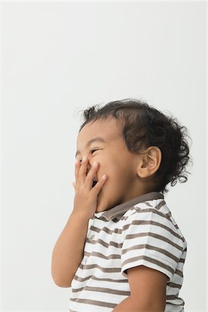 ethnic baby white background - Happy Cheerful Toddler Boy Stock Photo - Rights-Managed, Code: 859-03839820