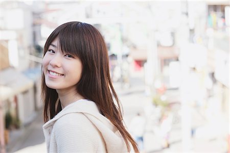 Cheerful Japanese Girl Foto de stock - Con derechos protegidos, Código: 859-03839887