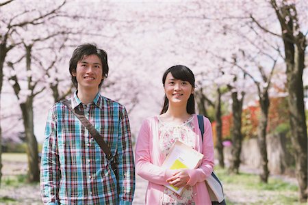 Young Couple under the Cherry blossoms Stock Photo - Rights-Managed, Code: 859-03840167
