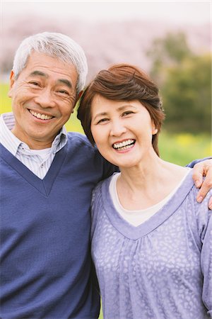 Portrait Of Affectionate Middle-Aged Japanese Couple Stock Photo - Rights-Managed, Code: 859-03840276