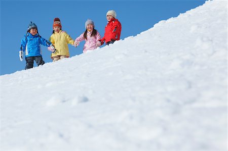 Children Playing In Snow Stock Photo - Rights-Managed, Code: 859-03840592
