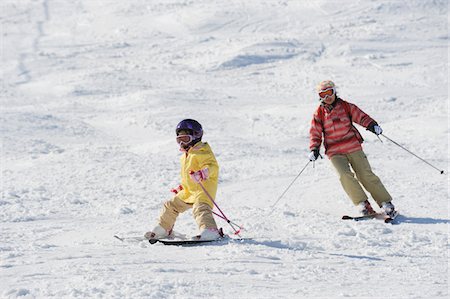 ski outerwear - Girl Skiing Stock Photo - Rights-Managed, Code: 859-03840951