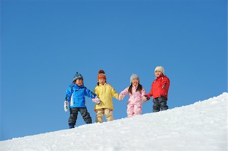 Children Playing In Snow Stock Photo - Rights-Managed, Code: 859-03841007