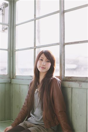 Pretty Young Woman In Waiting-Room At Station Stock Photo - Rights-Managed, Code: 859-03860708