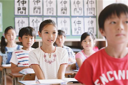 school child desk - Student In Classroom Stock Photo - Rights-Managed, Code: 859-03860769