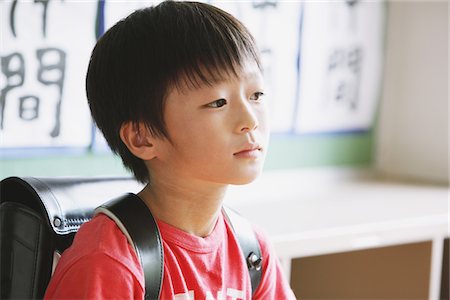 school bags - Japanese Schoolboy with School Bag Stock Photo - Rights-Managed, Code: 859-03860829