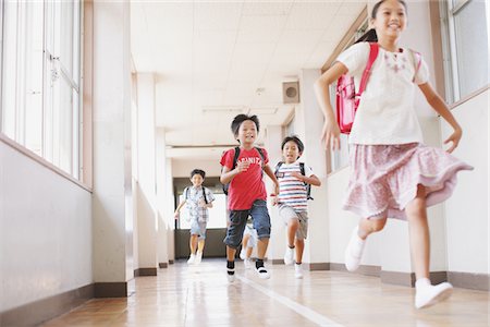 student window - Children Running In School Corridor Stock Photo - Rights-Managed, Code: 859-03860857