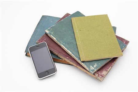 Old books and iPod Foto de stock - Con derechos protegidos, Código: 859-03884703
