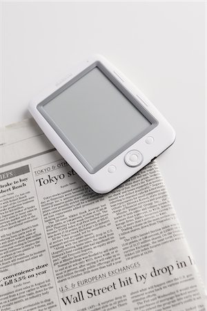Digital book and Newspaper Stock Photo - Rights-Managed, Code: 859-03885060