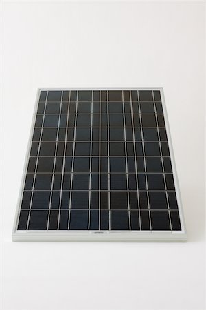 panel solar - Solar Panel On White Background Stock Photo - Rights-Managed, Code: 859-03885082