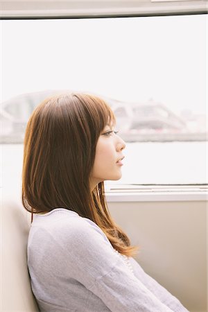 Japanese Women Sitting In Boat Stock Photo - Rights-Managed, Code: 859-03885368