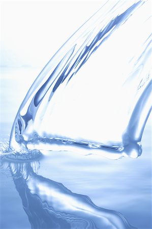 fluid backgrounds - Water Splashing Stock Photo - Rights-Managed, Code: 859-03982224