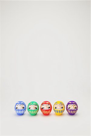 simsearch:859-03982433,k - Poupées japonaises traditionnelles de Daruma Photographie de stock - Rights-Managed, Code: 859-03982405