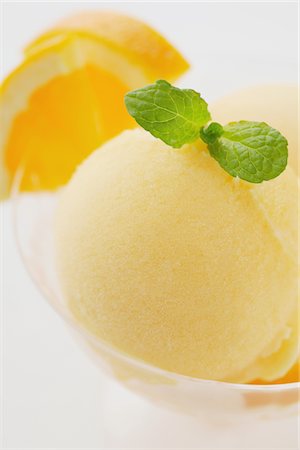 Sorbet orange Photographie de stock - Rights-Managed, Code: 859-03982612