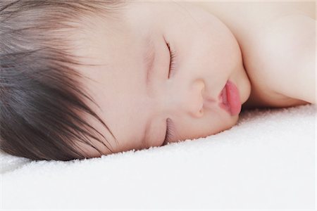 sleeping japanese baby - Baby Sleeping Stock Photo - Rights-Managed, Code: 859-03982685