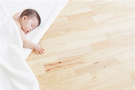 sleeping baby lying - Baby Sleeping Stock Photo - Rights-Managed, Code: 859-03982687