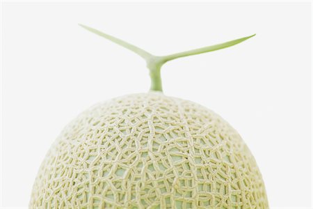 Earl's Melon On White Background Foto de stock - Con derechos protegidos, Código: 859-03982998