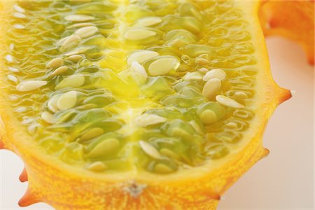 Cross Section Of Horned Melon Stock Photo - Rights-Managed, Code: 859-03983057