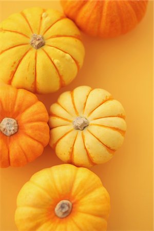 Yellow And Orange Pumpkins Stock Photo - Rights-Managed, Code: 859-03983097