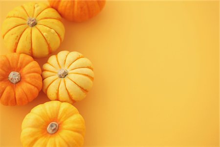 Yellow And Orange Pumpkins Stock Photo - Rights-Managed, Code: 859-03983098