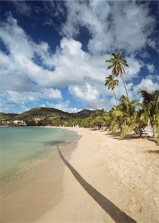 Looking along the beach to Carlisle Bay Hotel,Antigua. Stock Photo - Rights-Managed, Code: 851-02958599