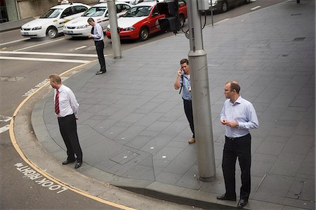 street man car - Business men on sidewalk in street,Sydney,New South Wales,Australia Stock Photo - Rights-Managed, Code: 851-02958749