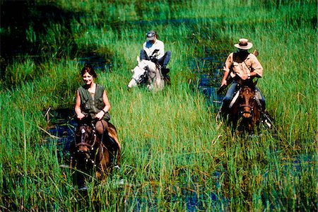 simsearch:851-02961979,k - Safari cheval, Botswana, Delta de l'Okavango Photographie de stock - Rights-Managed, Code: 851-02958865