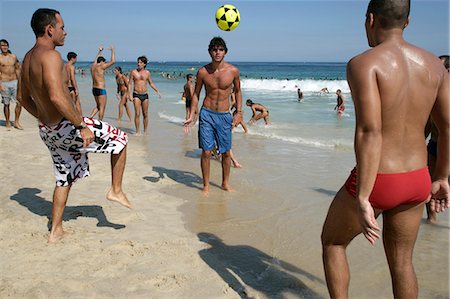 Men playing football on Ipanema beach,Rio de Janeiro,Brazil Stock Photo - Rights-Managed, Code: 851-02958897