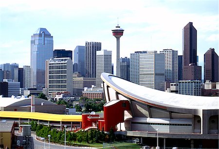 Calgary skyline,Alberta,Canada Foto de stock - Con derechos protegidos, Código: 851-02958937