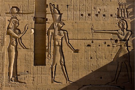 Large reliefs on walls of Second Pylon,Temple of Isis,Philae Island,near Aswan,Egypt Stock Photo - Rights-Managed, Code: 851-02959558