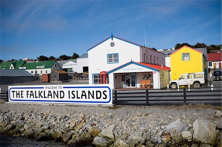 Buildings,Falkland Islands Foto de stock - Con derechos protegidos, Código: 851-02959629