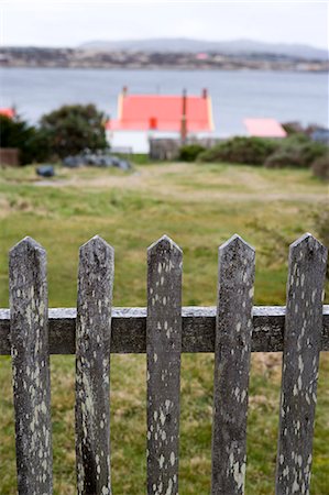 falkland island - Wooden fence and buildings,Stanley,Falkland Islands Stock Photo - Rights-Managed, Code: 851-02959633