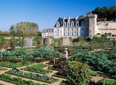 Chateau de Villandry,Touraine Centre,France Foto de stock - Con derechos protegidos, Código: 851-02959694